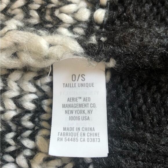 Aerie Sweater Women’s Wool Poncho Southwest Oversized Boho Bohemian Chunky - Picture 12 of 13